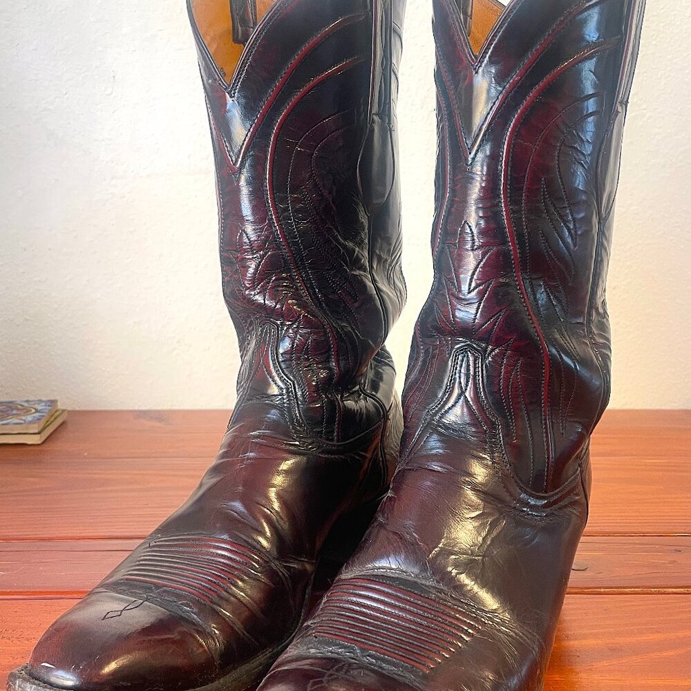 Lucchese Men's Cowboy Boots Oxblood Size 12
